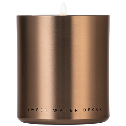Hello Fall 10 oz Soy Candle, Metallic Jar