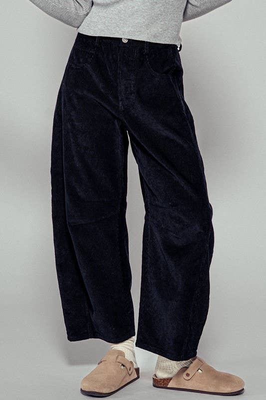 Corduroy Barrel Jeans