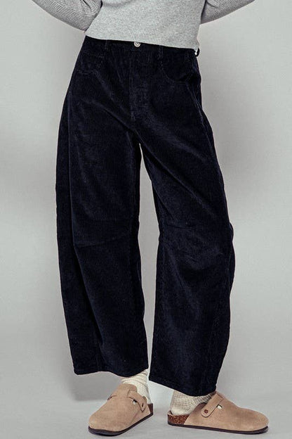 Corduroy Barrel Jeans