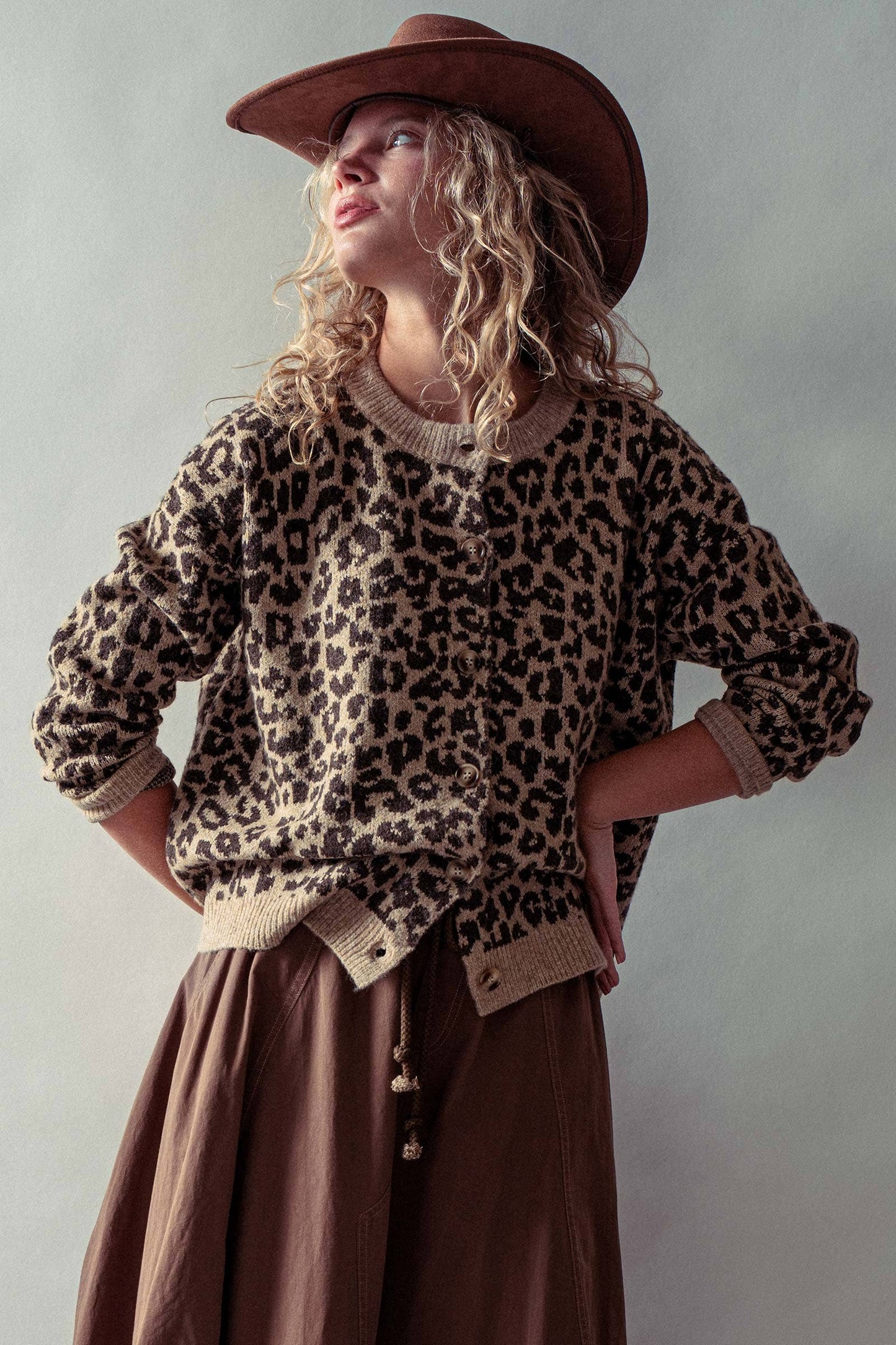 Leopard Print Cardigan