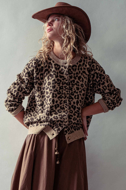 Leopard Print Cardigan