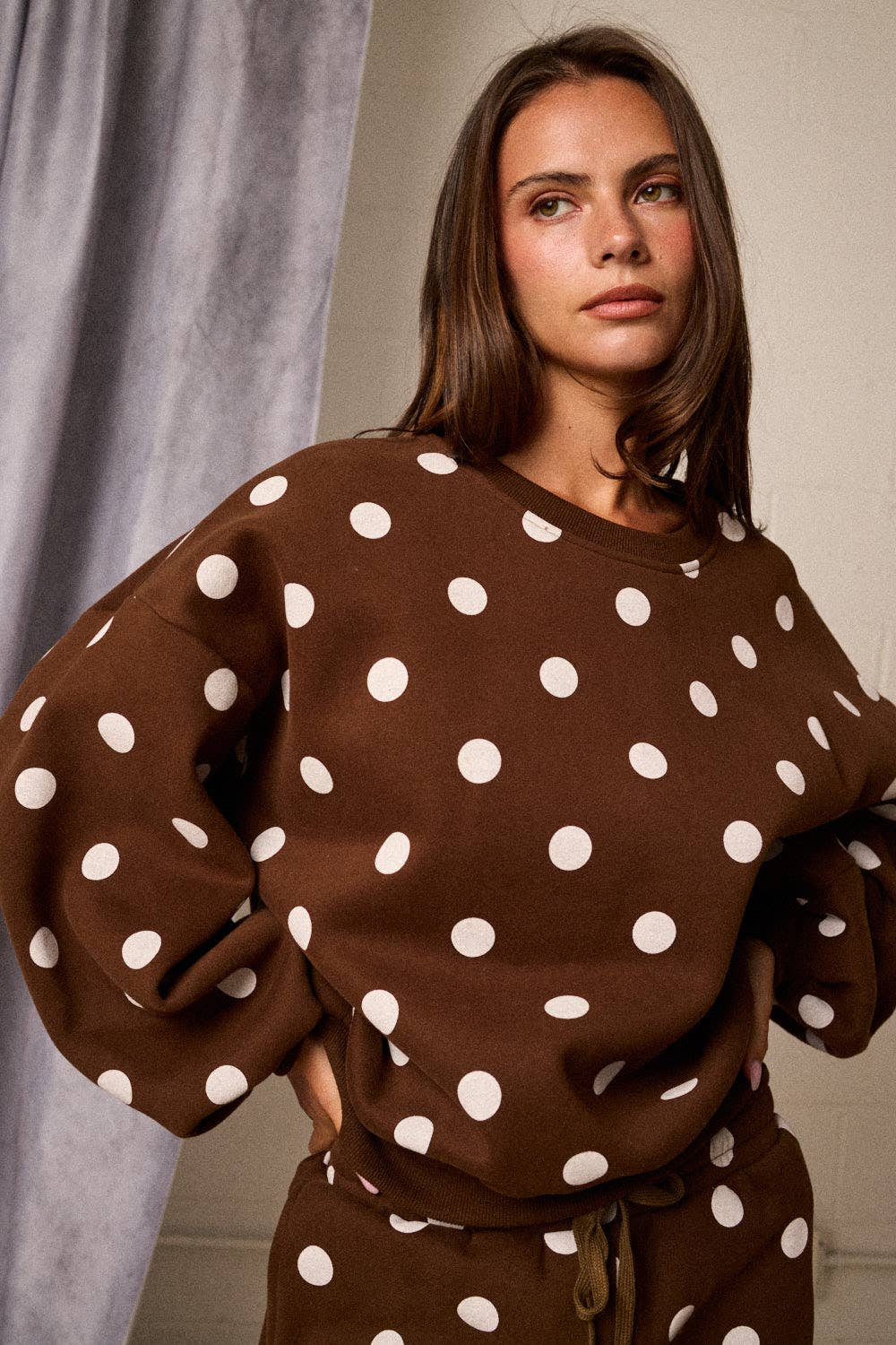 Suzie Polka Dot Fleece Set