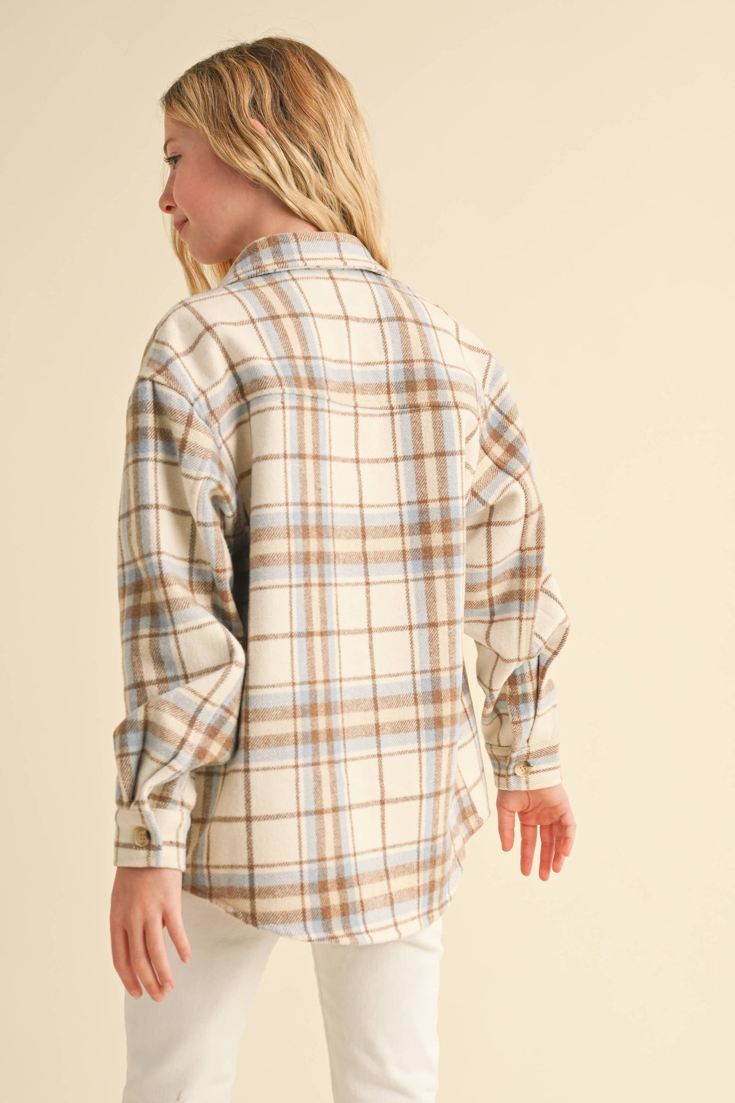 Kelley Plaid Tween Shacket