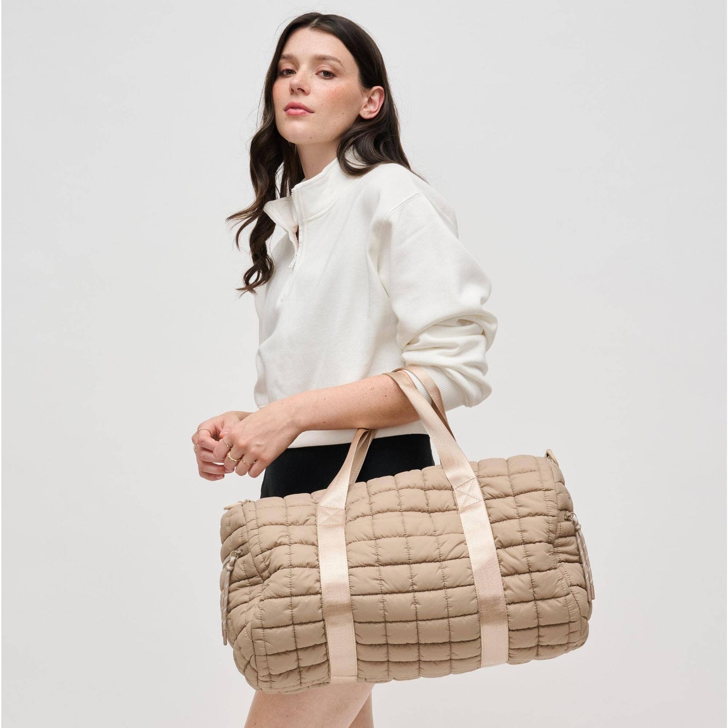 Ty Quilted Puffer Nylon Duffel
