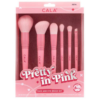 CALA Pretty in Pink 6 Piece Makeup Brush Set