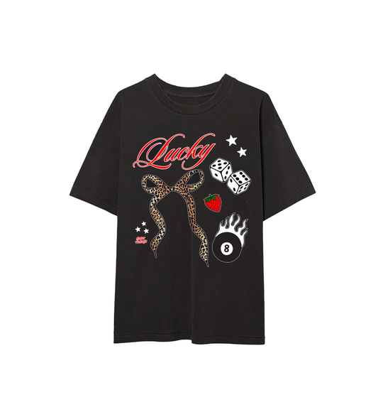 Little Miss Lucky Cotton Heavyweight Tee