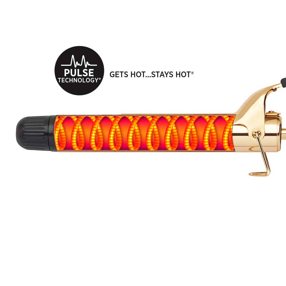 HOT TOOLS 24K GOLD EXTRA LONG CURLING IRON/WAND MAT, 1-1/4"