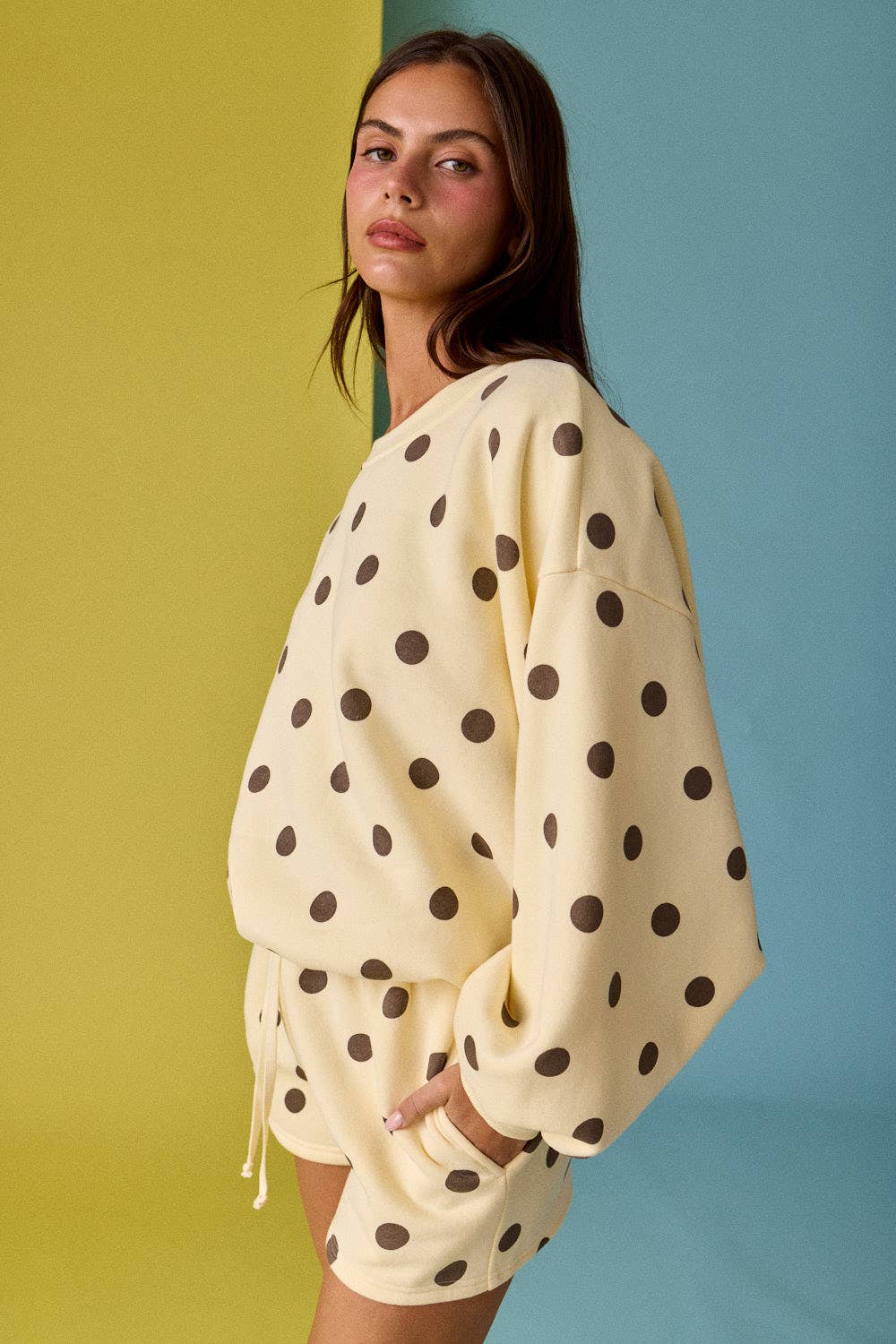 Willow Polka Dot Fleece Set