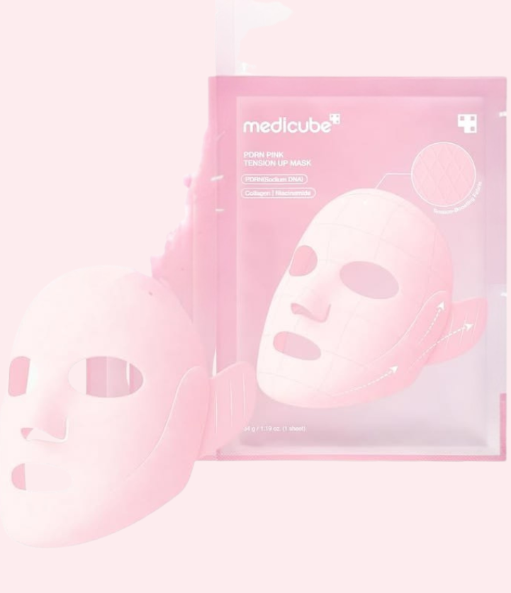 MEDICUBE PDRN Pink Tension Up Sheet Face Mask
