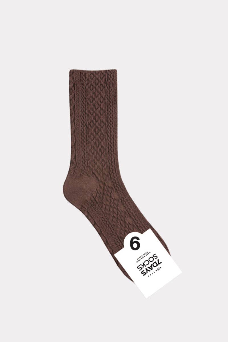 Women's Crew Waffle Twist Socks