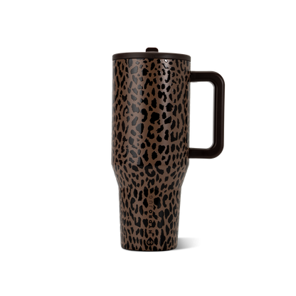 HydroJug - Brown Leopard 40 oz Traveler Tumbler