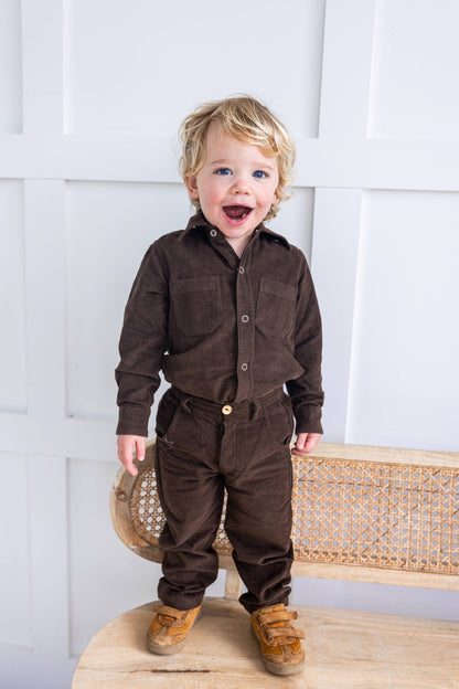 Brown Corduroy Boys Pants