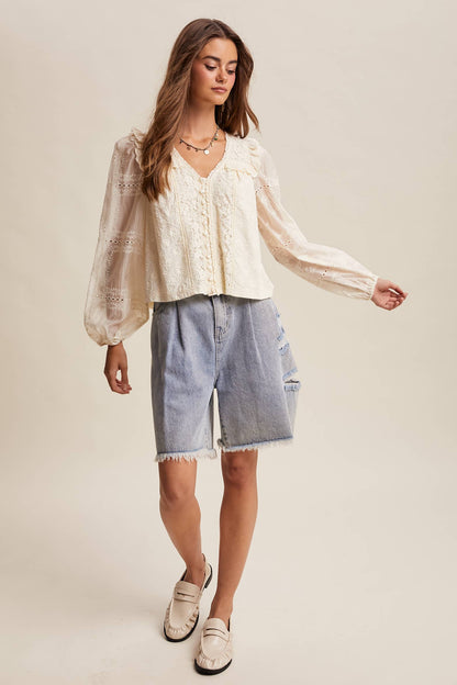 Habor Lace Blouse*
