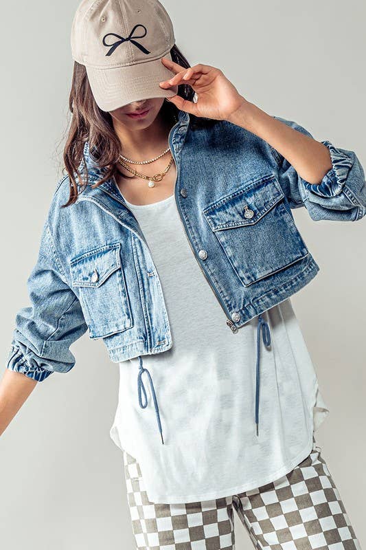 Cropped Denim Jacket