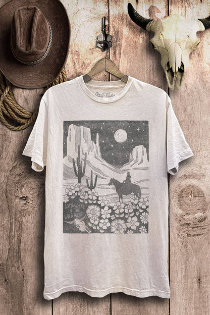 Somewhere In The Wild West Graphic Top