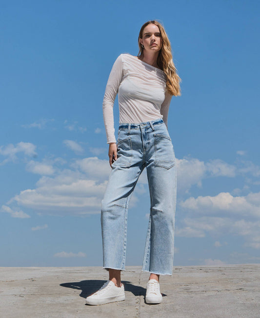 Kate High Waisted Barrel Jean