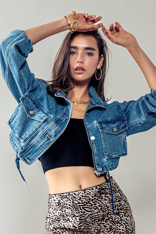 Cropped Denim Jacket