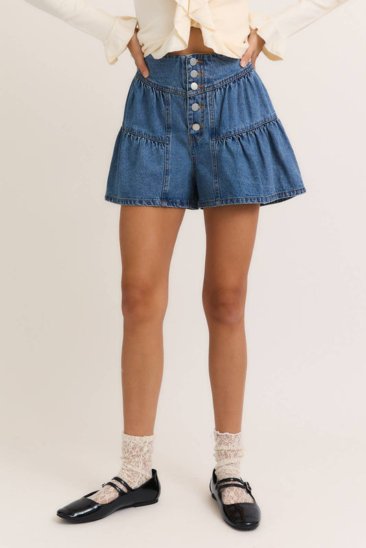 Mackies High Waisted Shorts