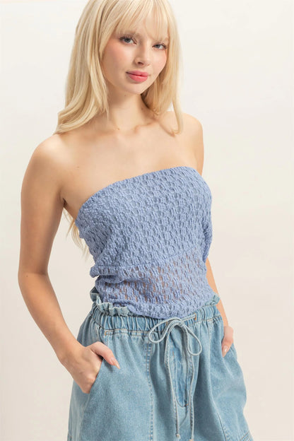 Chandler Strapless  Lace Top (Five Colors)*
