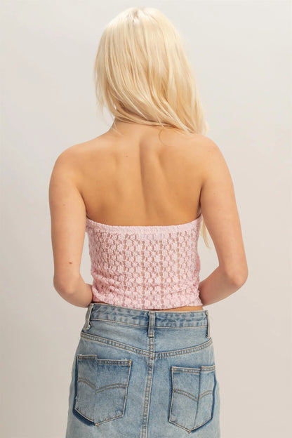 Chandler Strapless  Lace Top (Five Colors)*
