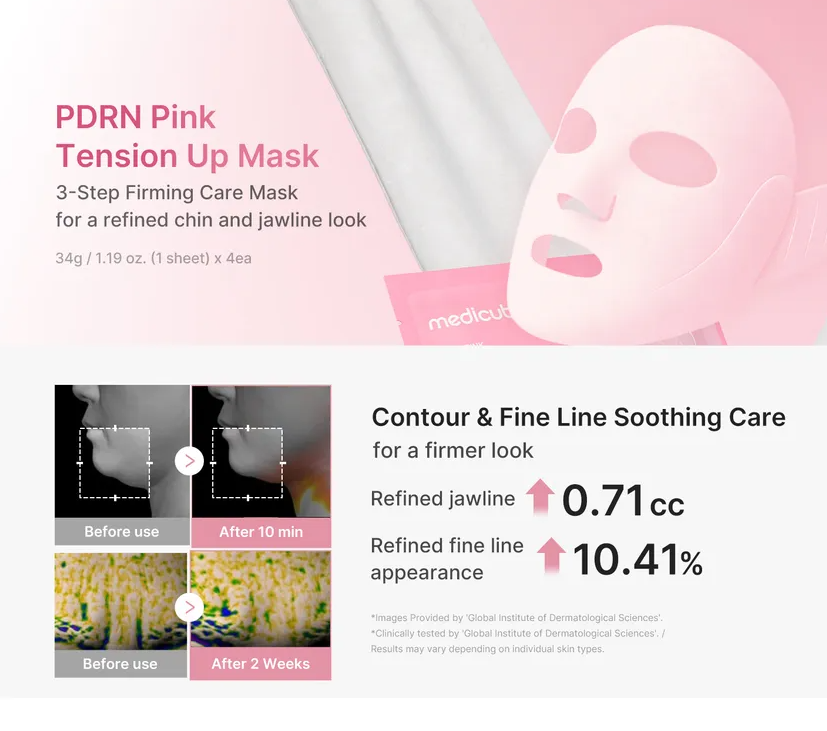MEDICUBE PDRN Pink Tension Up Sheet Face Mask