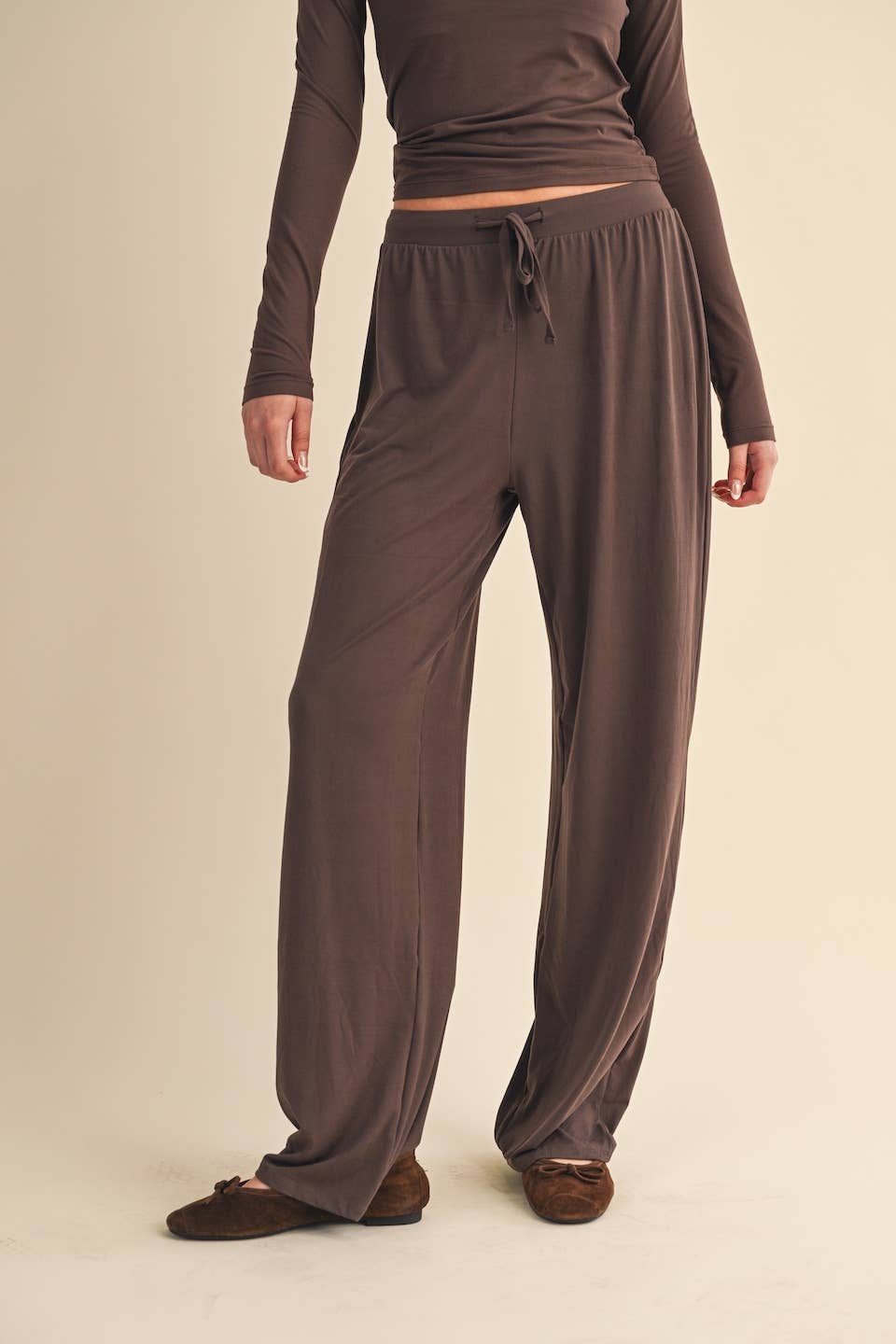 Jersey Wide Leg Pants