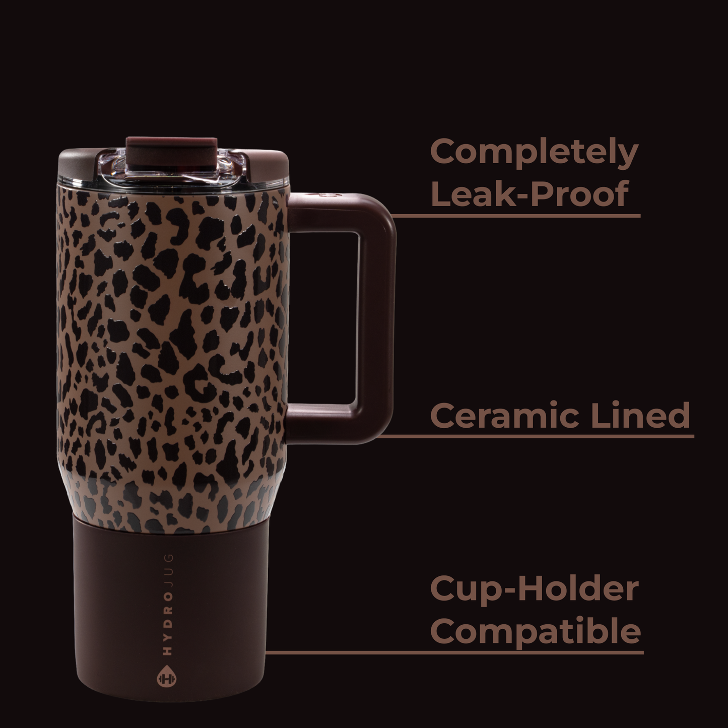 Brown Leopard 20oz Travelr