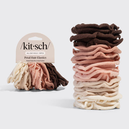 Recycled Fabric Petal Hair Elastics