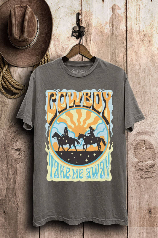 Cowboy Take Me Away Graphic Top