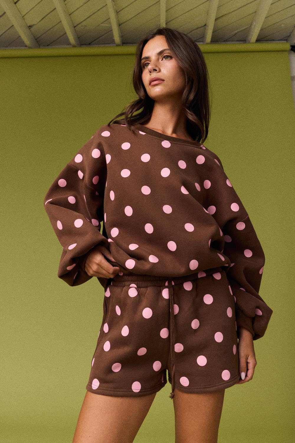 Suzie Polka Dot Fleece Set