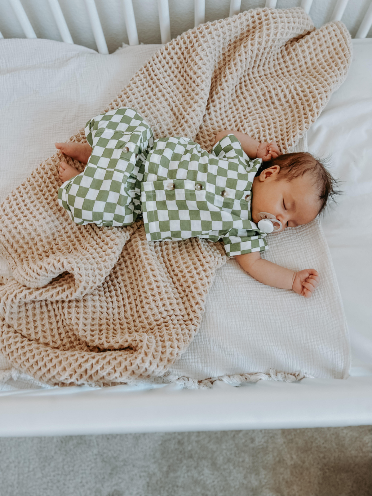 Lime Checkerboard / Organic Finley Set (Baby - Kids)