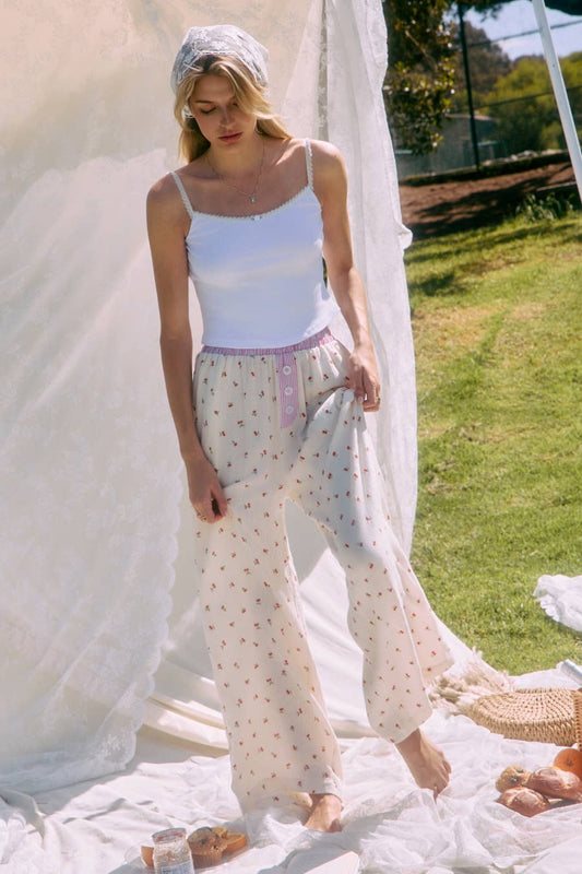 Cherry Print Pant*