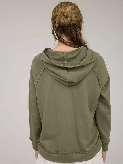 Kari Raw Edge Hoodie (4 Colors)