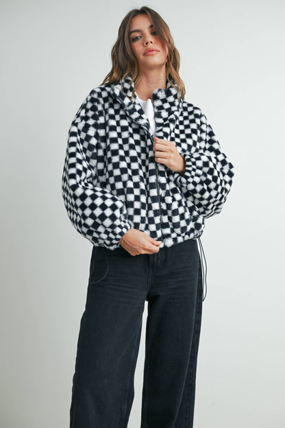 Checker Teddy Jacket