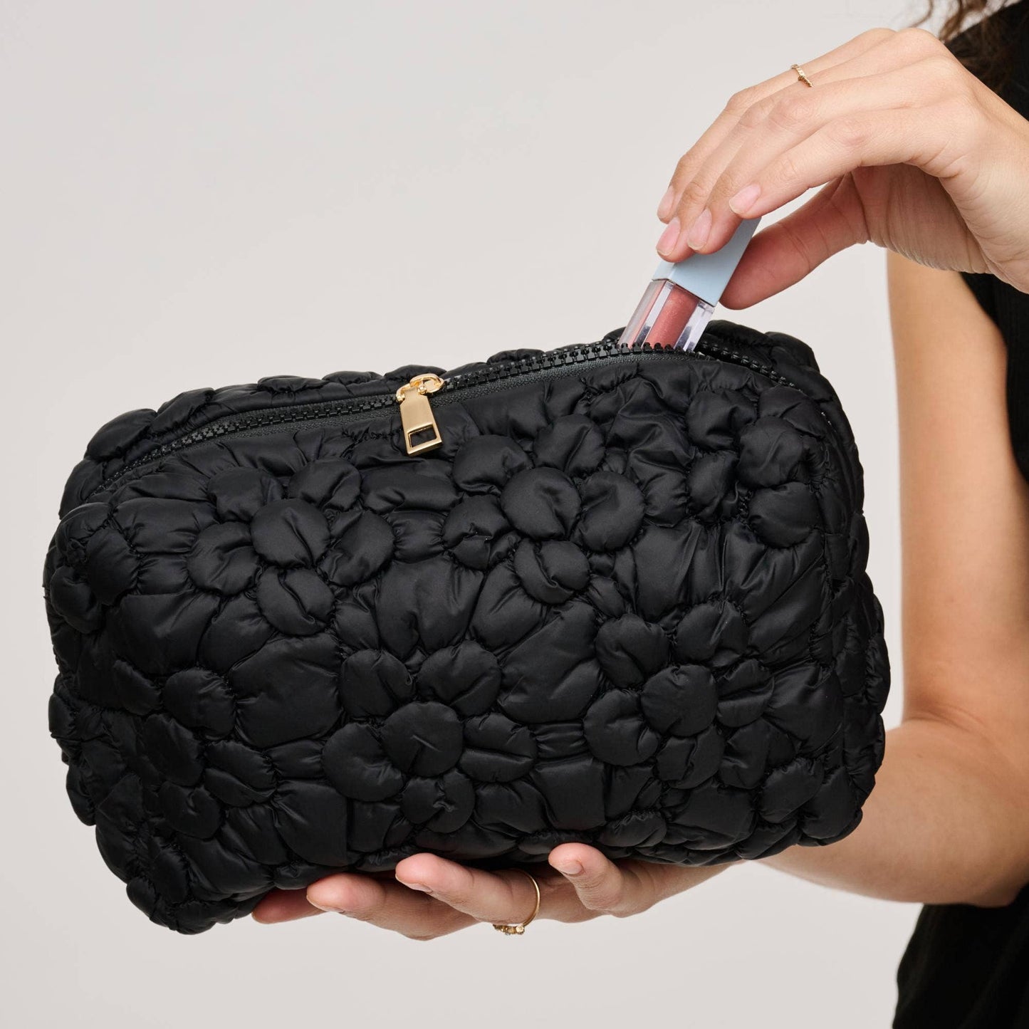 Flora Pop Nylon Cosmetic Pouch