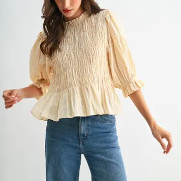 Denise Peplum Top