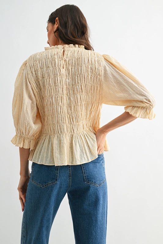Denise Peplum Top