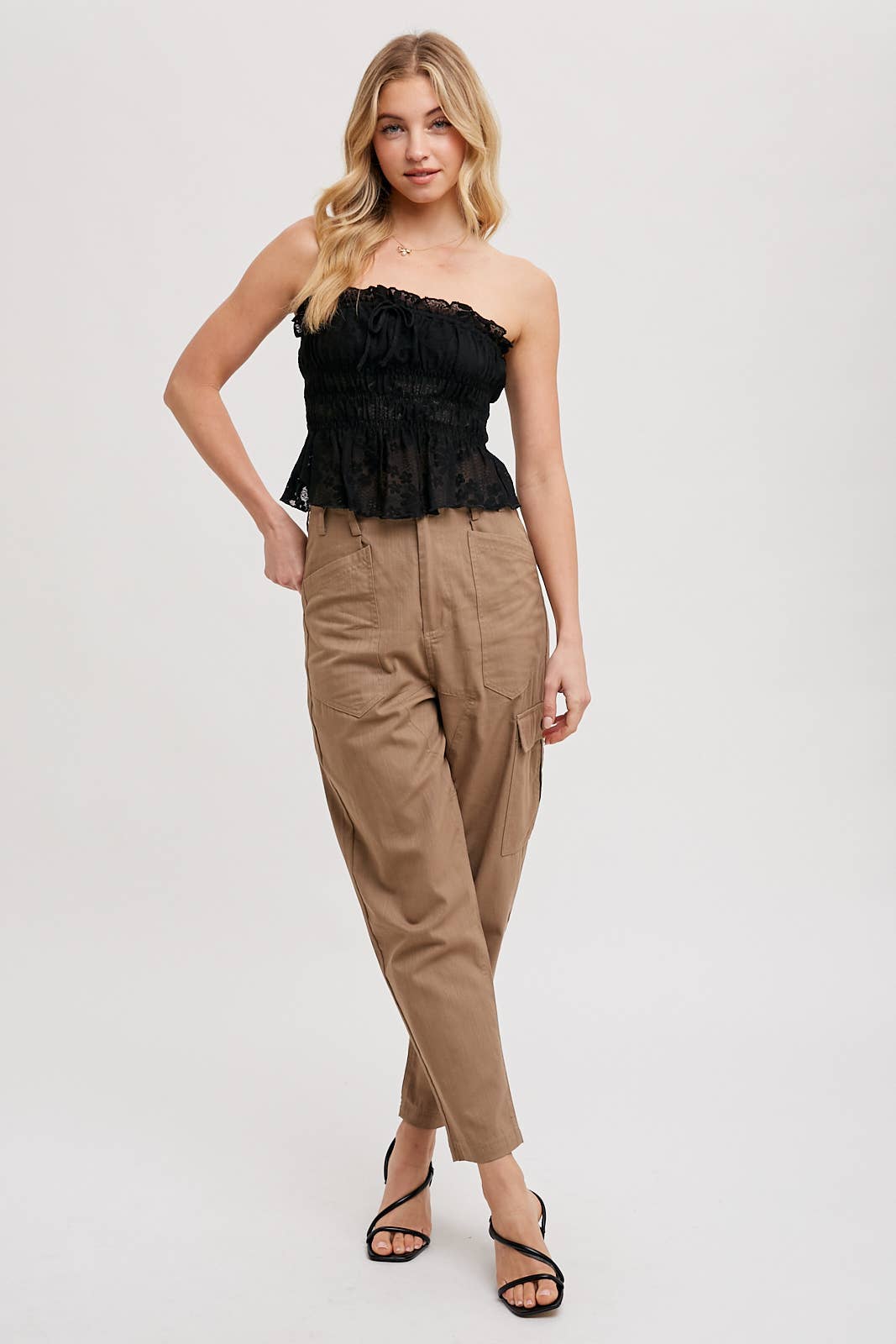 Lilly Lace Smoke Tube Top*