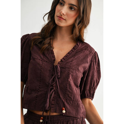 Camilla Front Tie Blouse