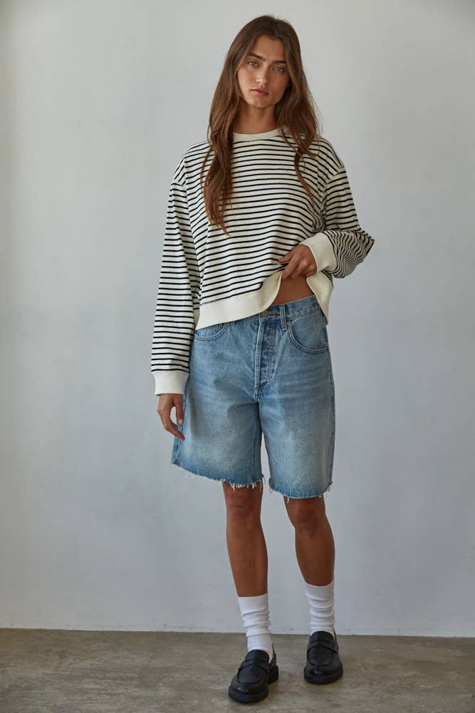 Taila Stripe Knit Top