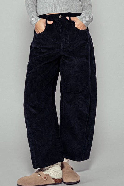 Corduroy Barrel Jeans
