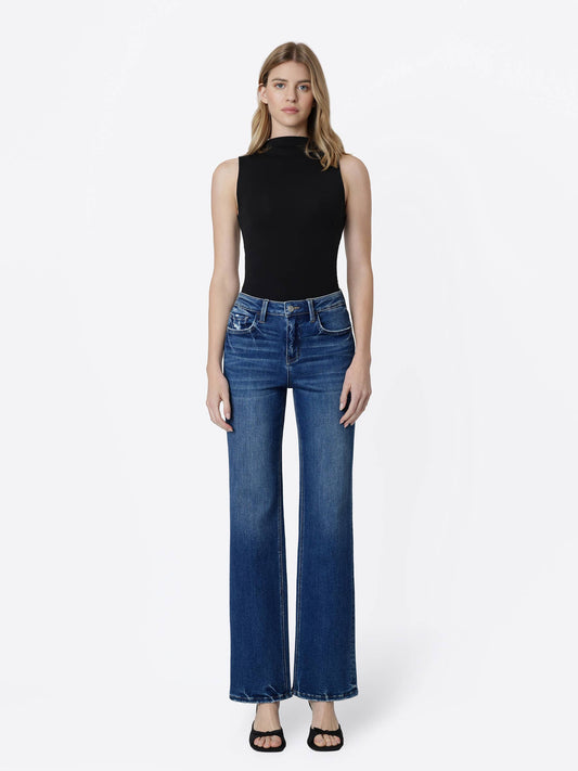 Jojo High Rise Slim Straight Jean