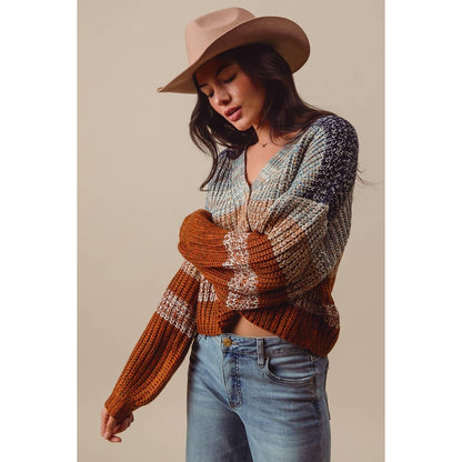 Brooke Fall Stripe Cardigan