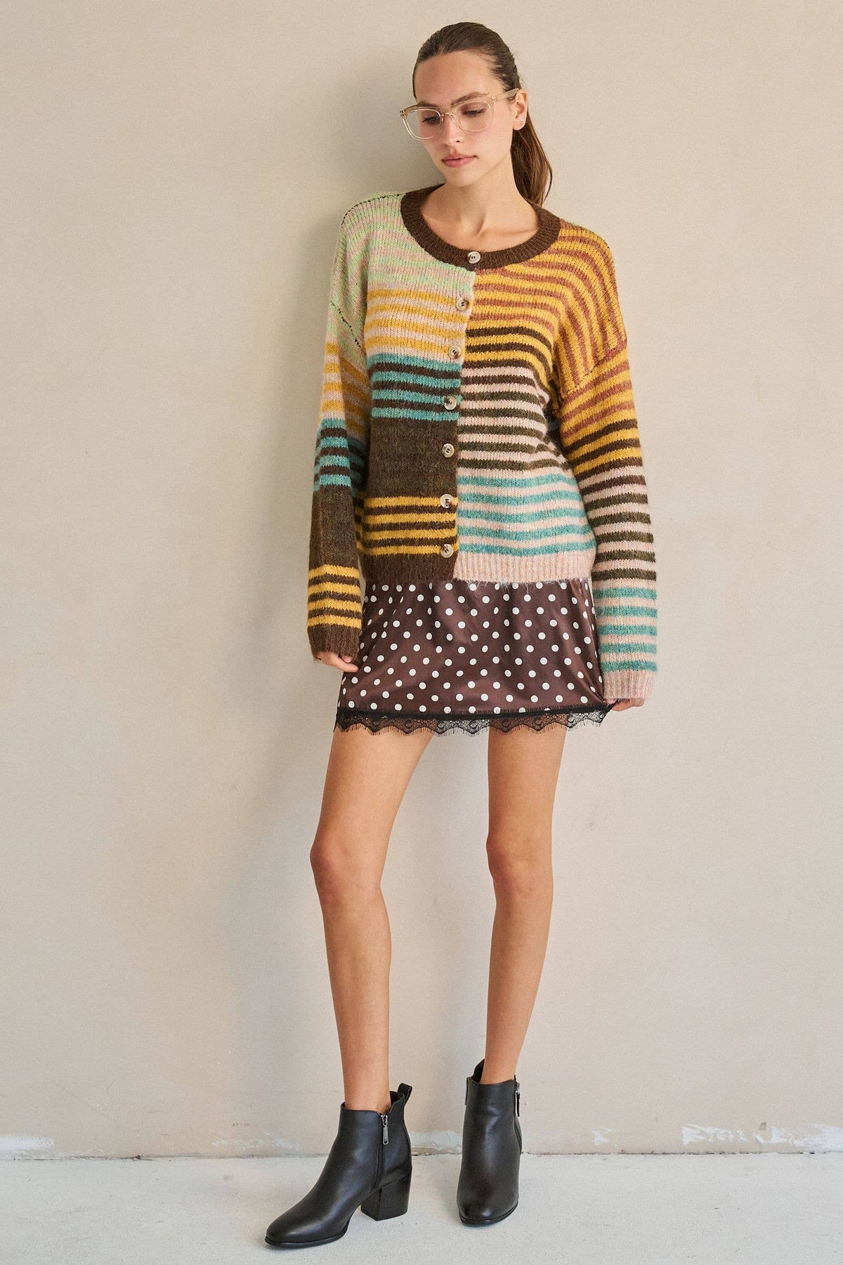 Sohie Mixed Striped Cardigan