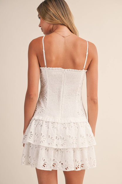Wrenley Eyelet Mini Dress