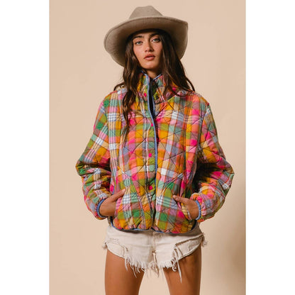 Beverly Bleached Vintage Quilted Jacket