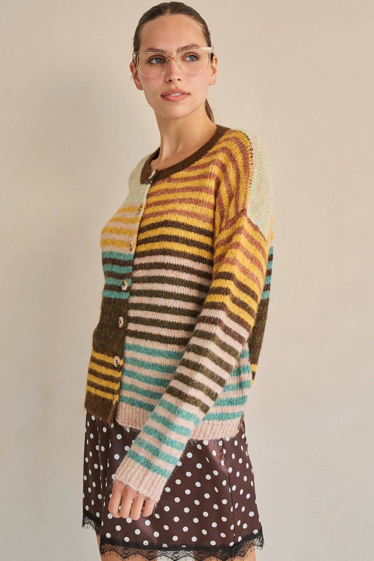Sohie Mixed Striped Cardigan