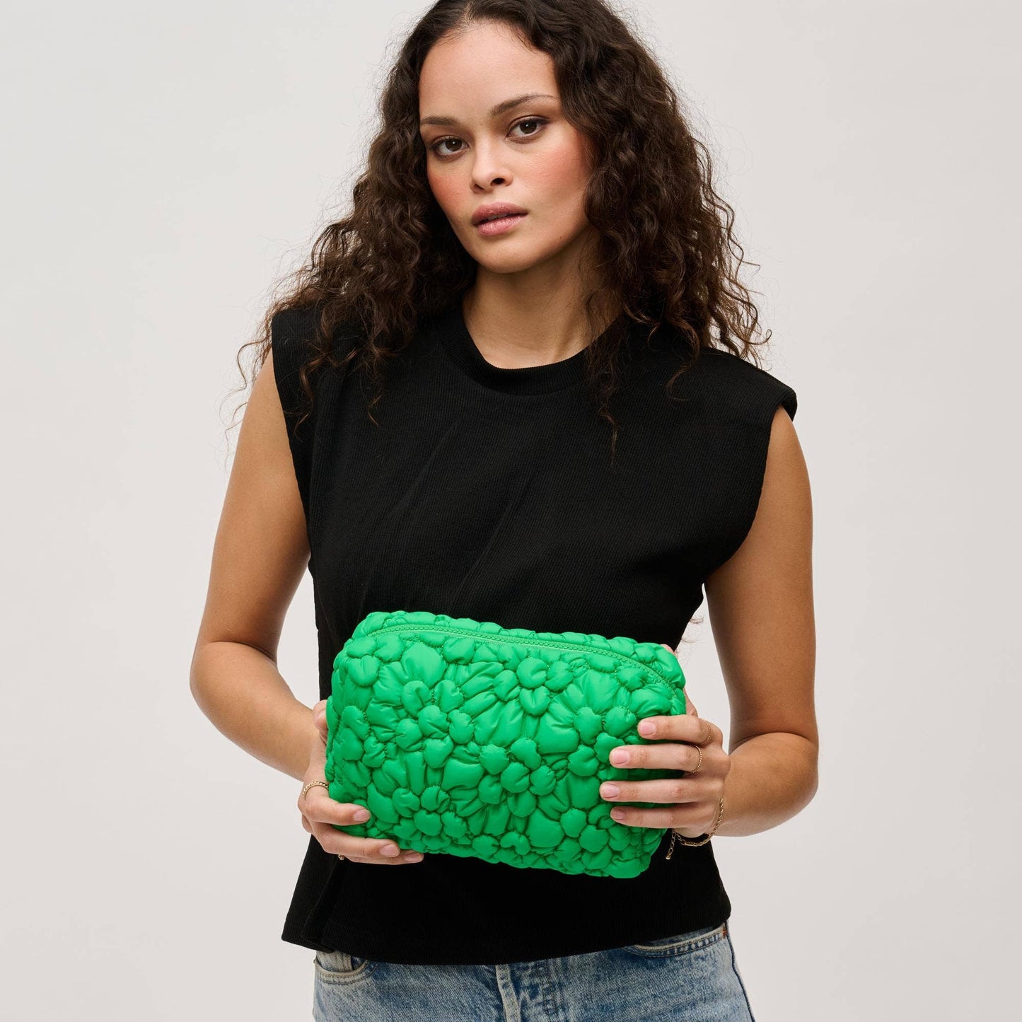 Flora Pop Nylon Cosmetic Pouch