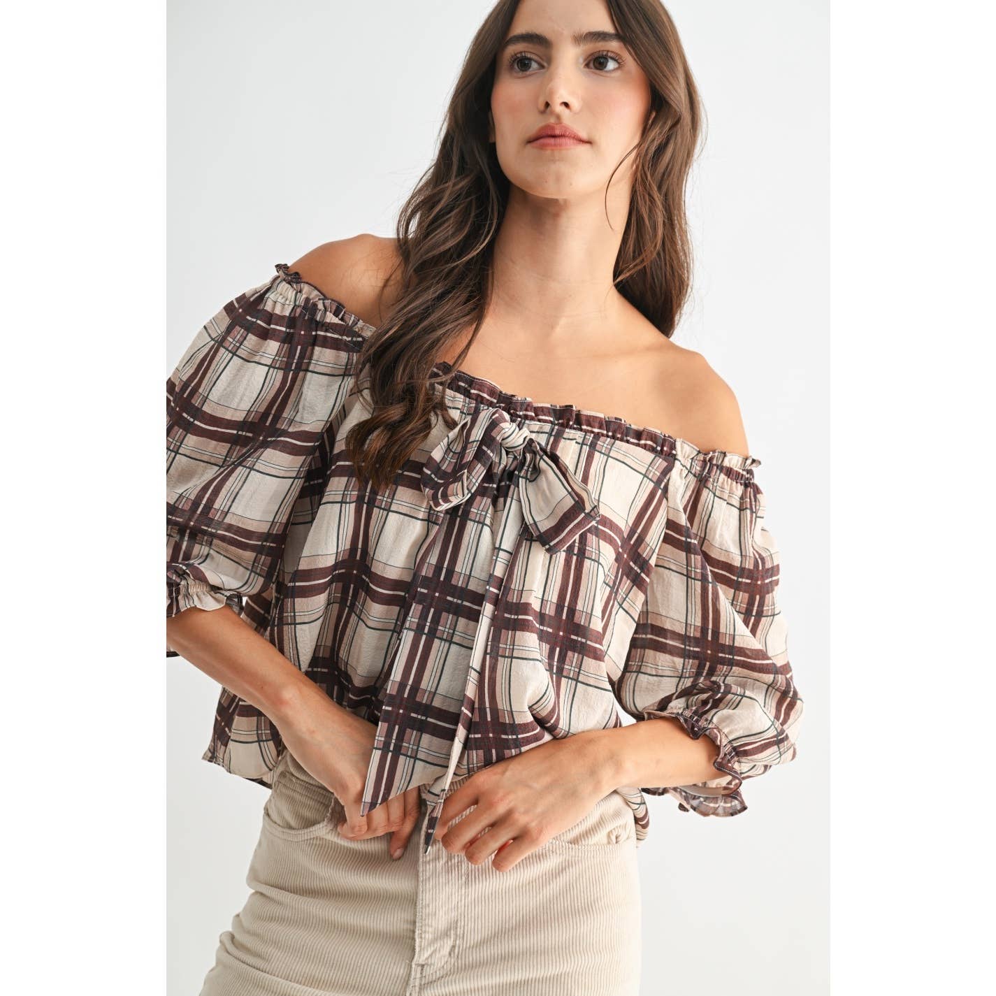 Kaye Plaid Blouse
