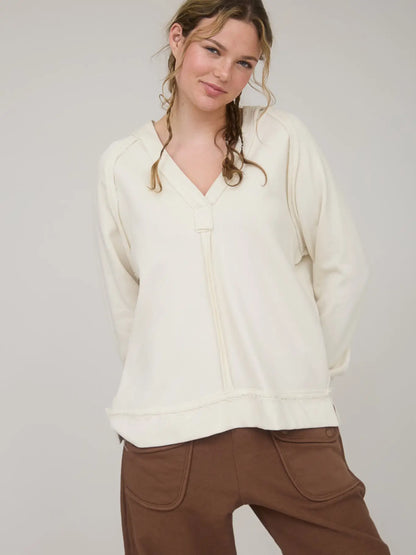 Kari Raw Edge Hoodie (4 Colors)